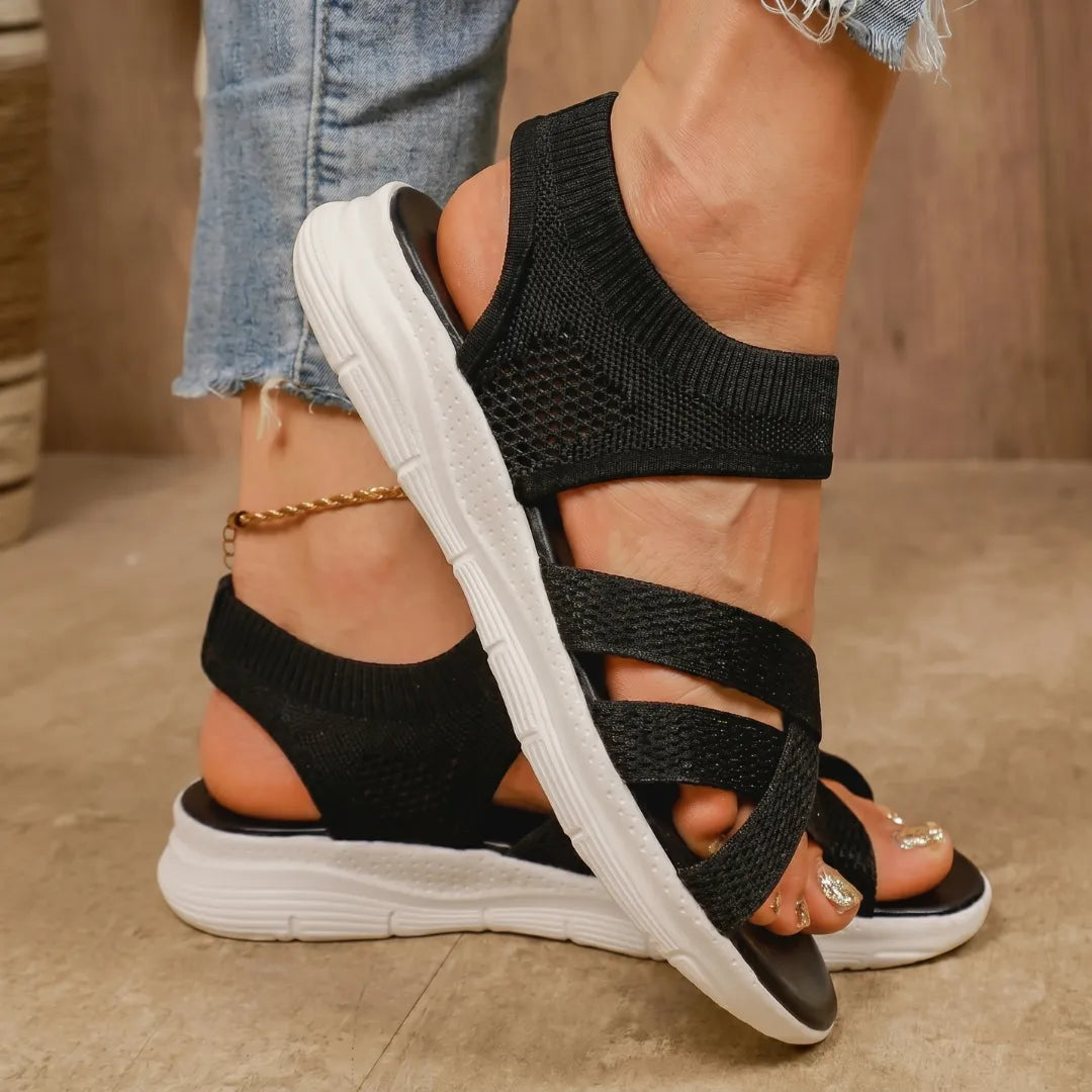 Lina | Wide Toe Slip-On Sandals