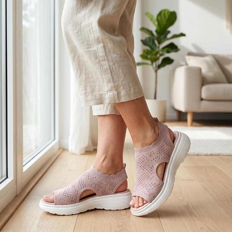 Amalfi | Breathable Mesh Platform Sandals