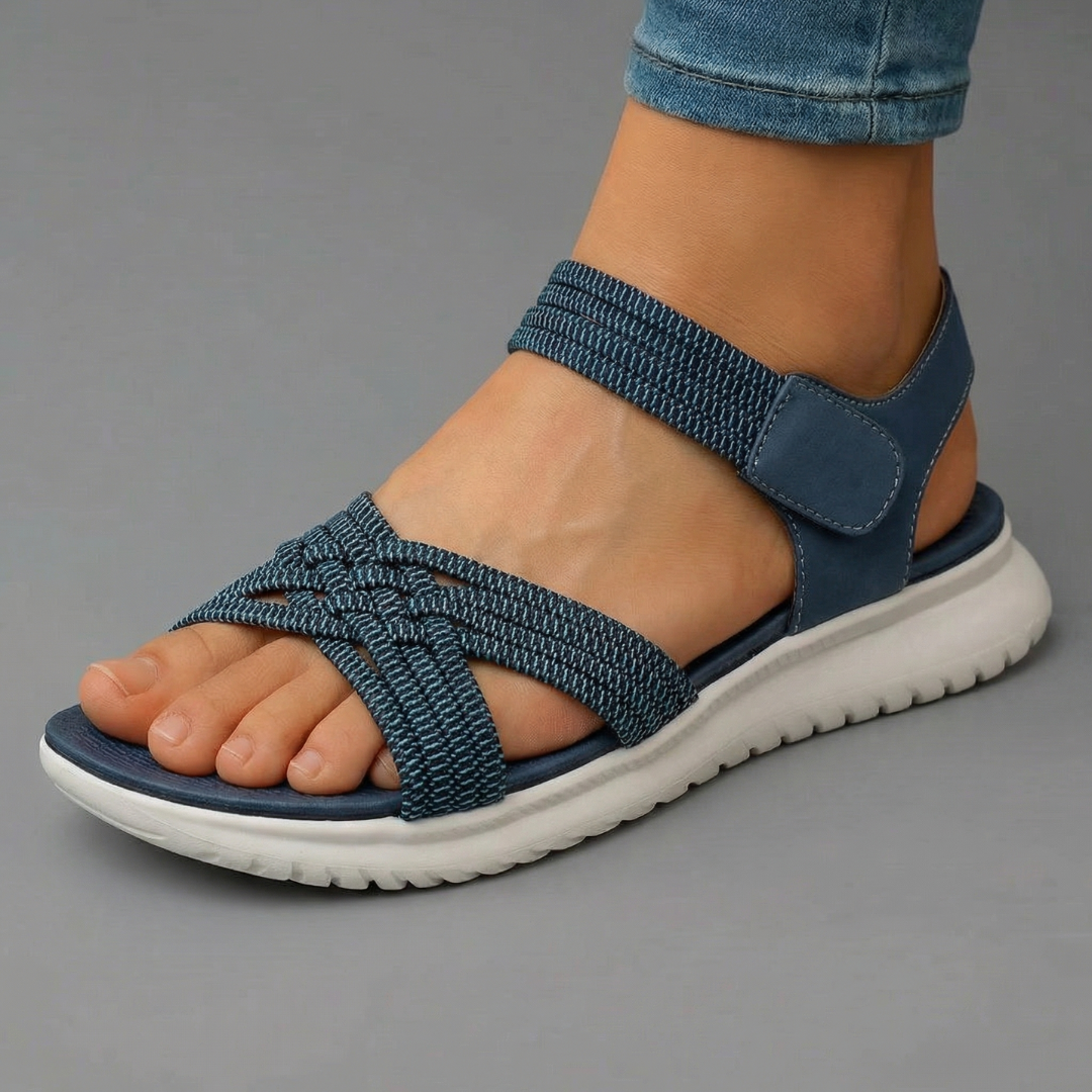 Christina | Woven Strap Comfort Sandals