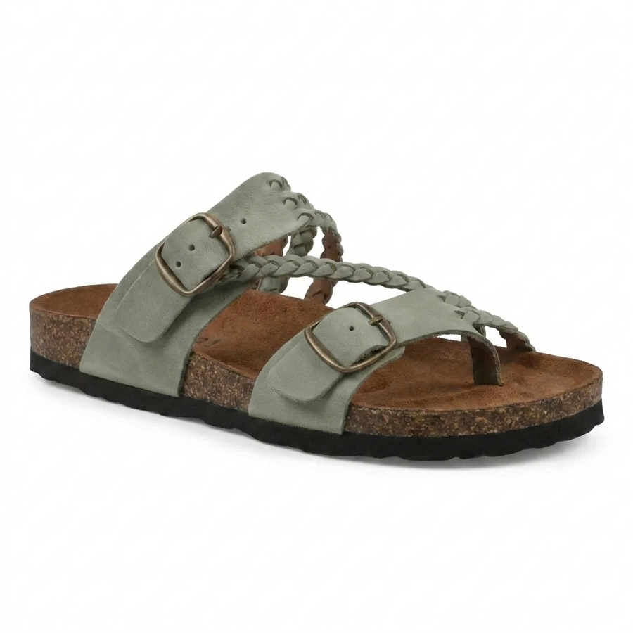 Hayleigh | Braided Cork Sandals