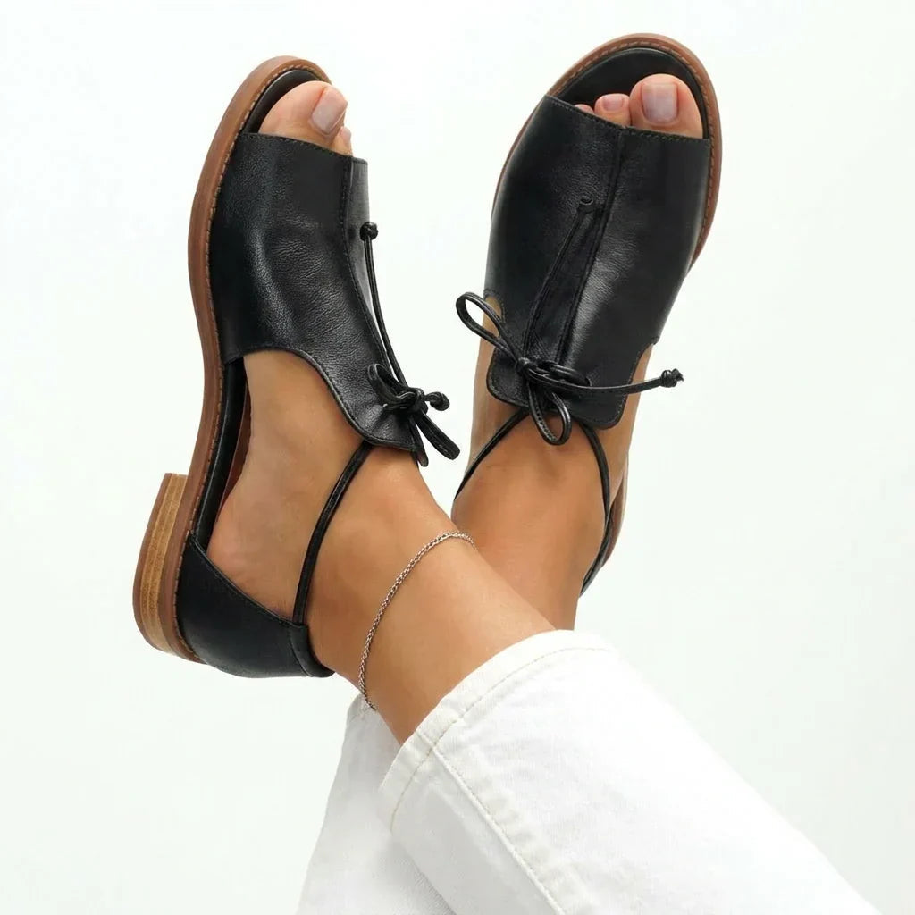 JULIETA | LACE-UP SANDALS
