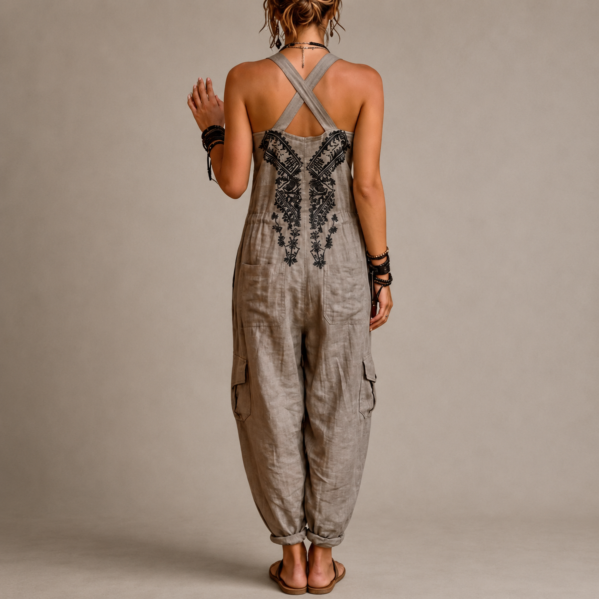 Frances™ Bohemian Embroidered Jumpsuit
