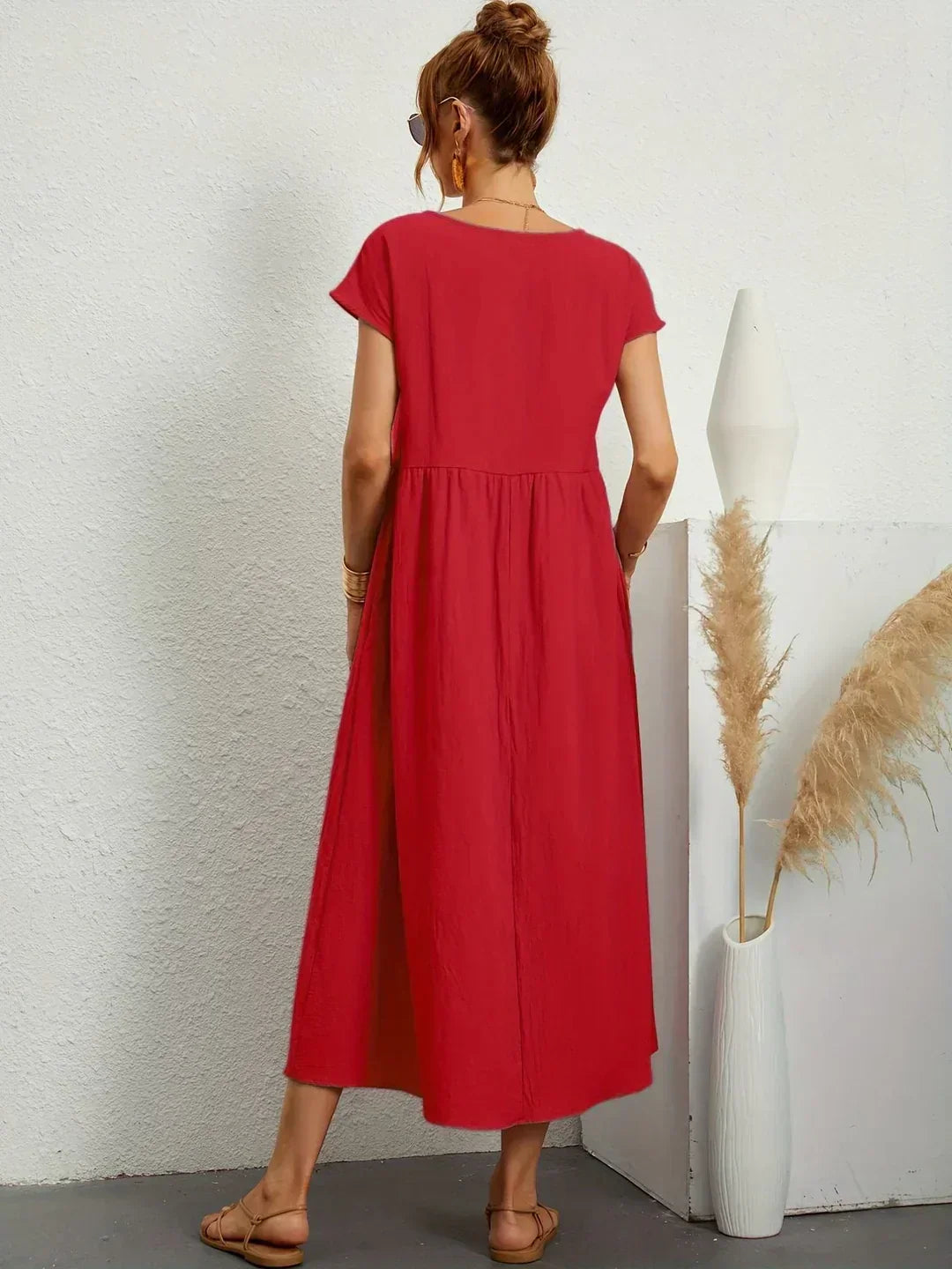Gabrielle — Flowing Midi Dress with Timeless Elegance