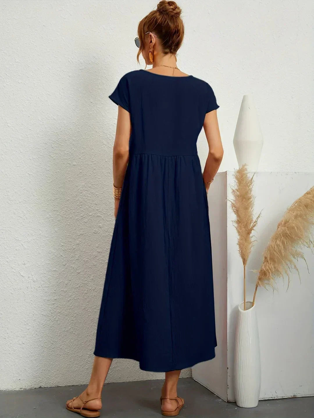 Gabrielle — Flowing Midi Dress with Timeless Elegance