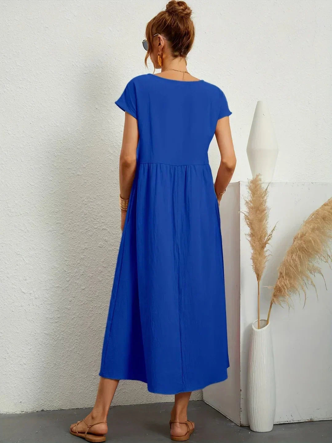 Gabrielle — Flowing Midi Dress with Timeless Elegance