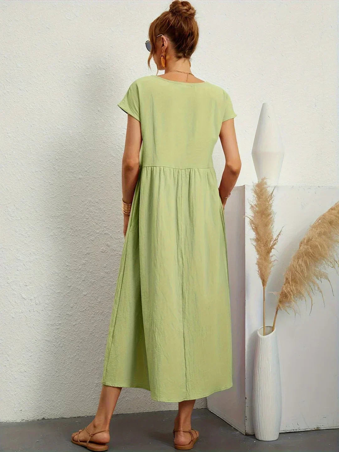 Gabrielle — Flowing Midi Dress with Timeless Elegance