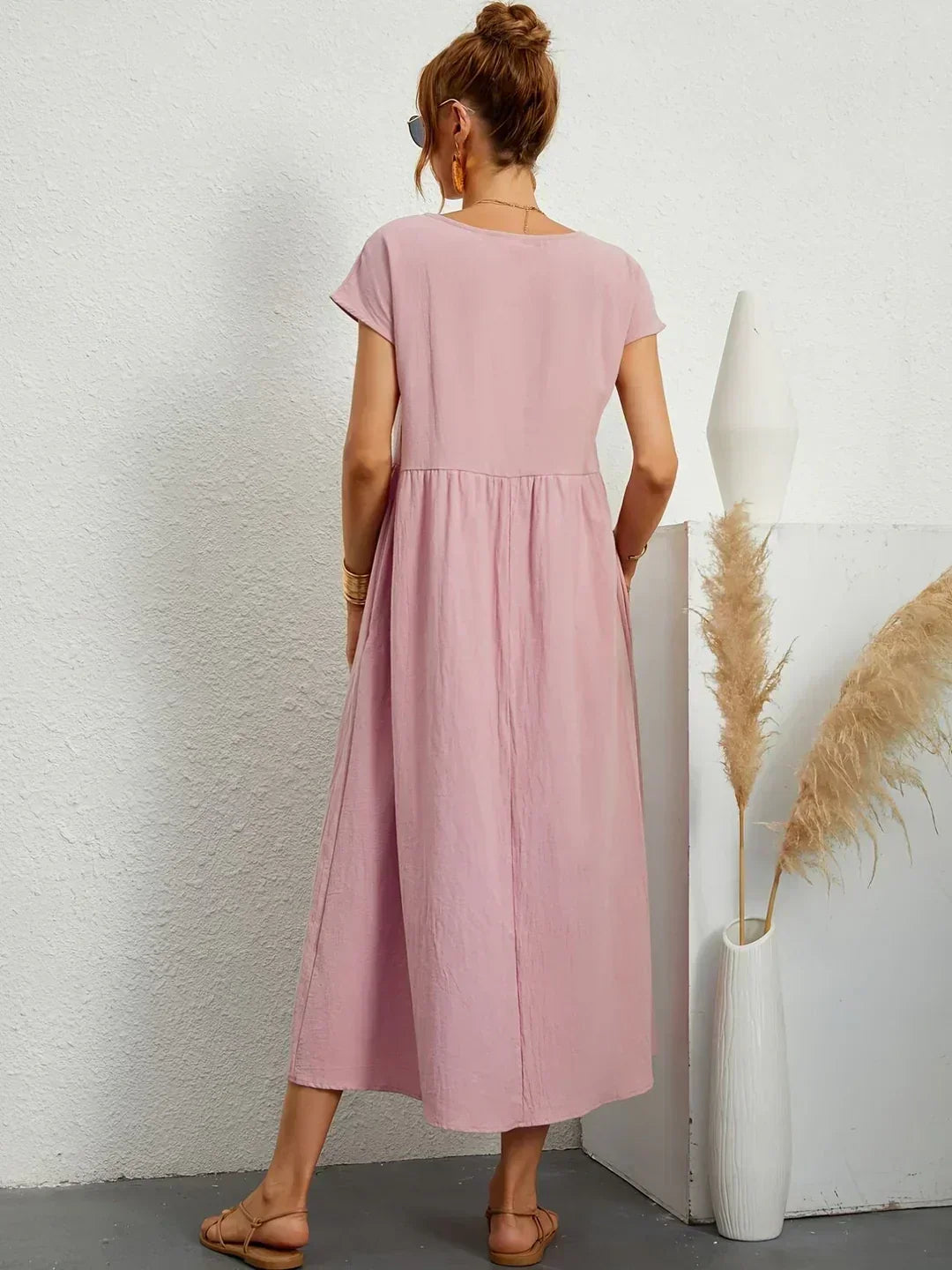Gabrielle — Flowing Midi Dress with Timeless Elegance