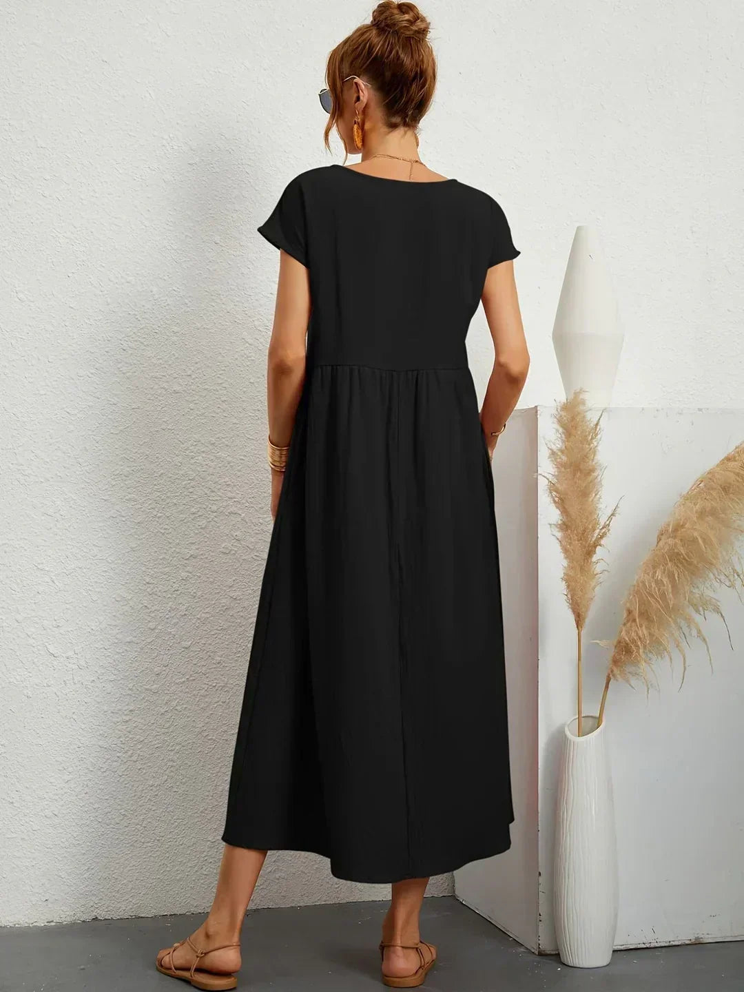 Gabrielle — Flowing Midi Dress with Timeless Elegance
