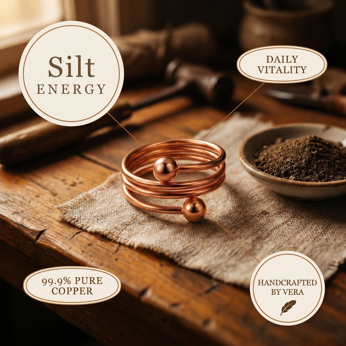 Hester's Silt Copper Ring