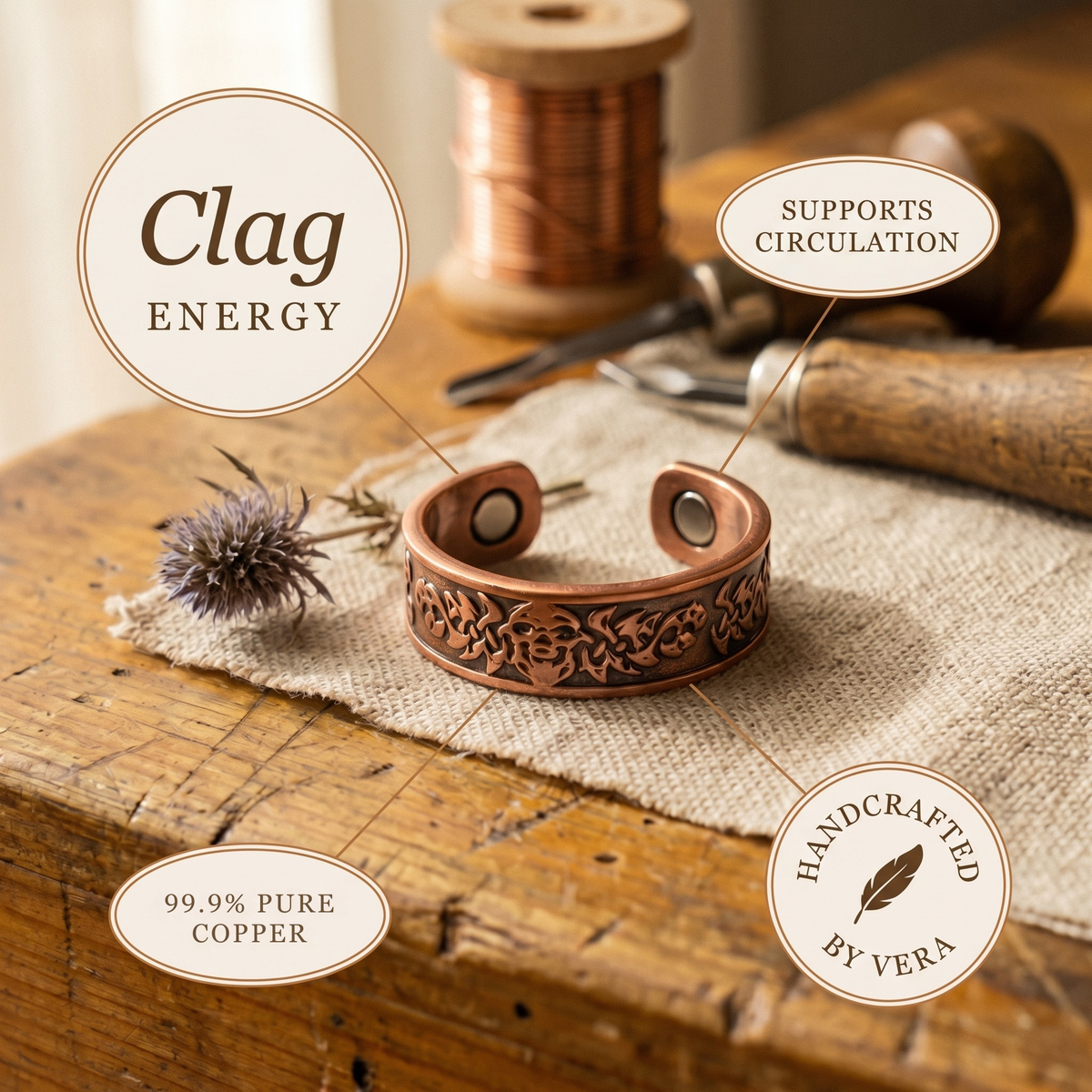 Hester's Clag Copper Ring