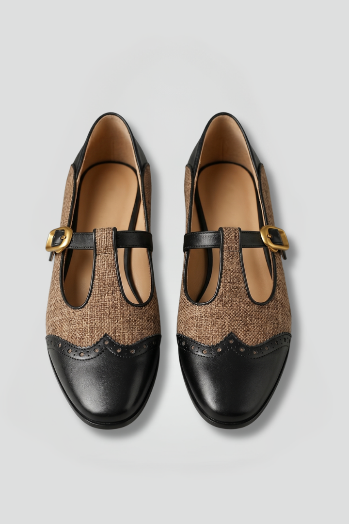 Women's Mary Jane Shoes with T Strap Closure for Formal Occasions