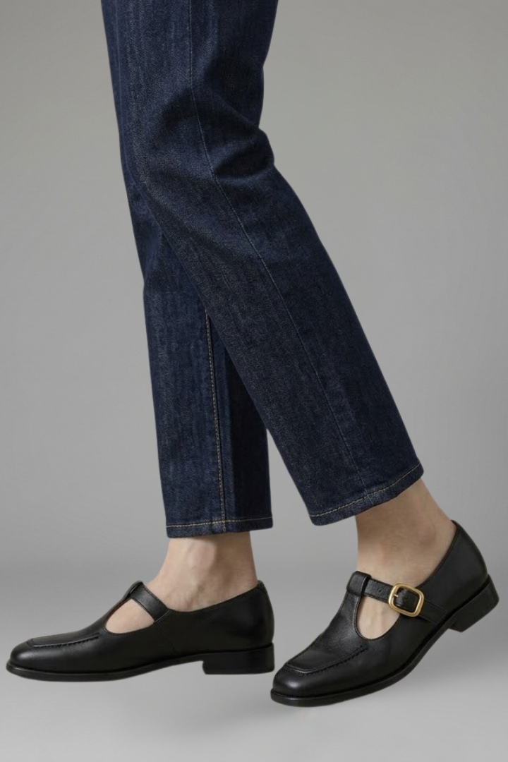 Women's Orthopaedic Mary Jane Shoes with T Strap Buckle for Everyday Wear