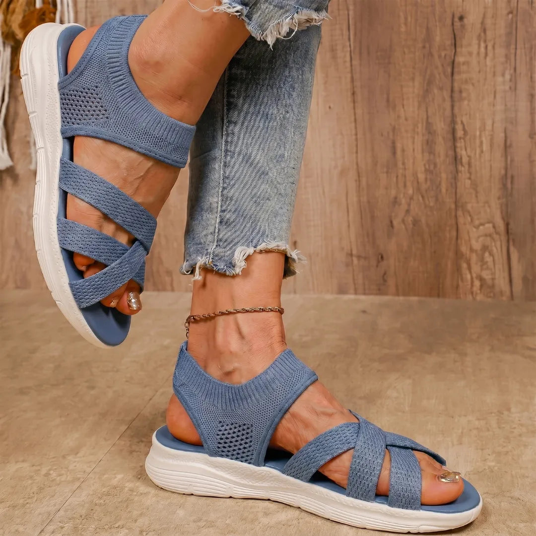 Lina | Wide Toe Slip-On Sandals