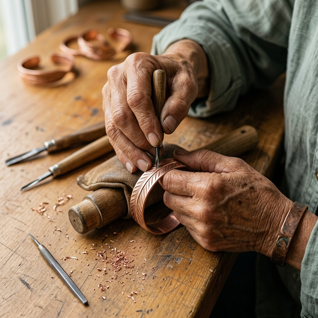Hester's Root Copper Bracelet