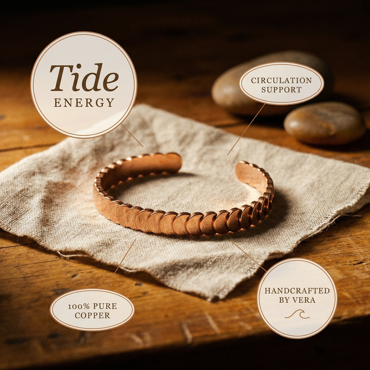 Hester's Ebb Copper Bracelet