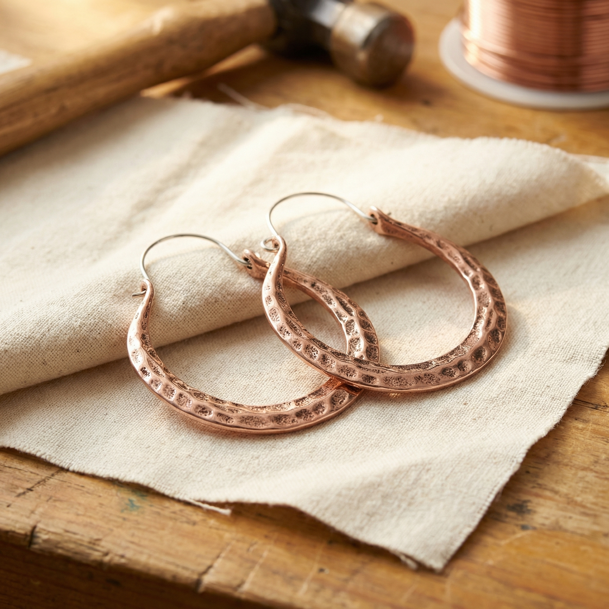 Hester's Ember Copper Earrings