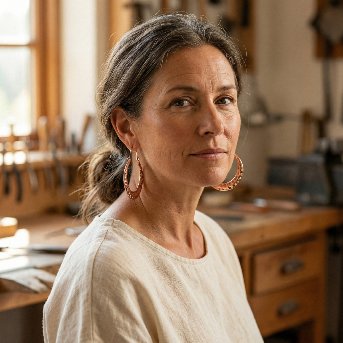 Hester's Ember Copper Earrings