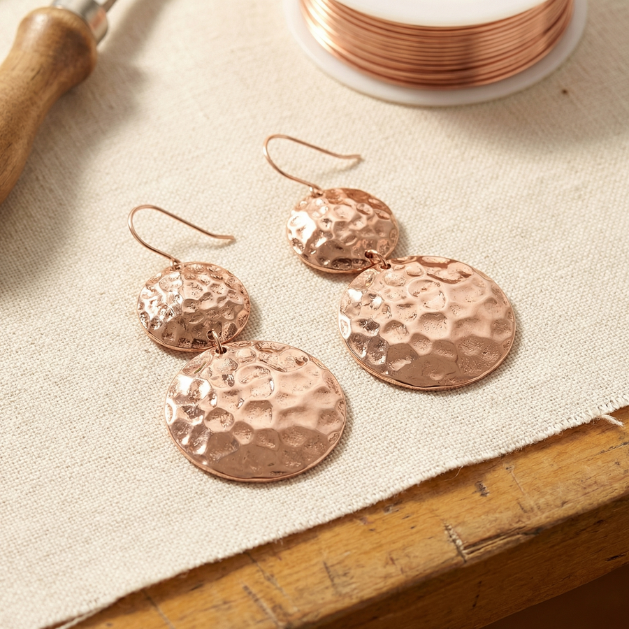 Hester's Solstice Copper Earrings