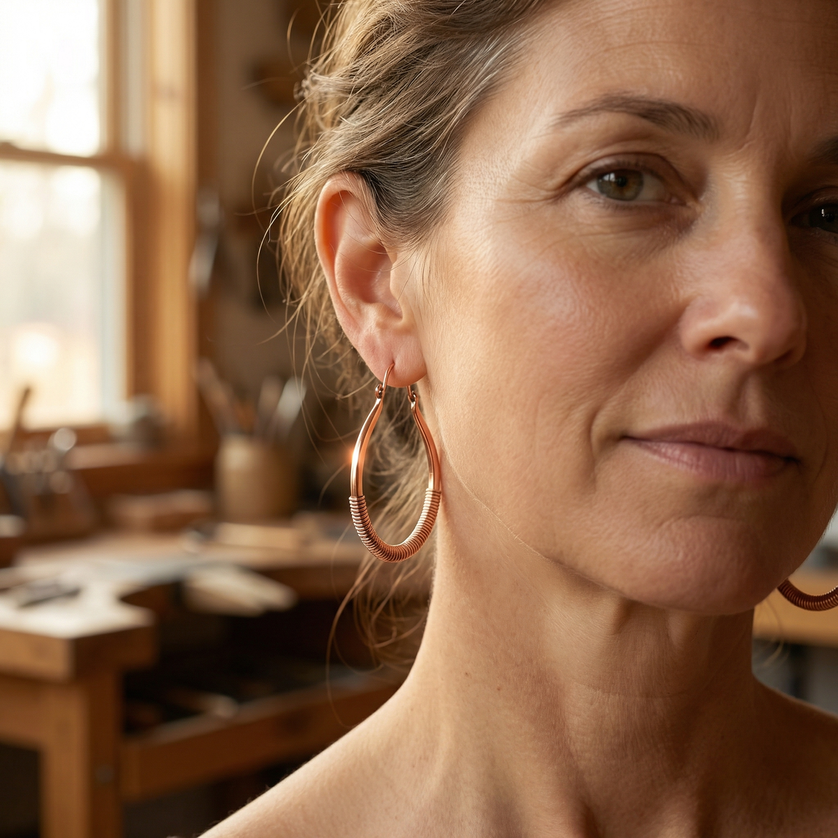Hester's Creek Copper Earrings