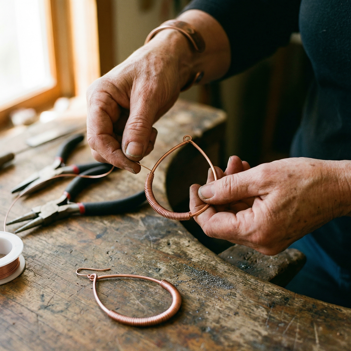 Hester's Creek Copper Earrings