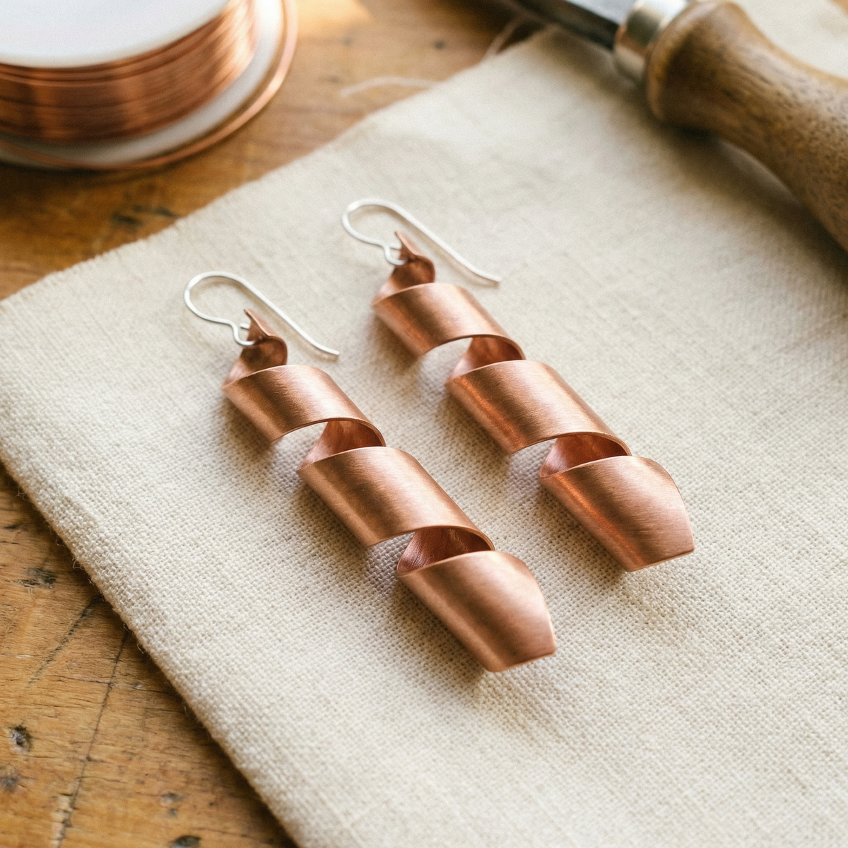 Hester's Dusk Copper Earrings