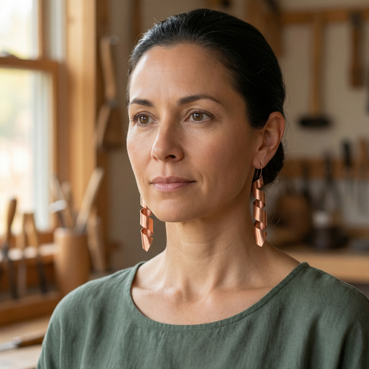 Hester's Dusk Copper Earrings