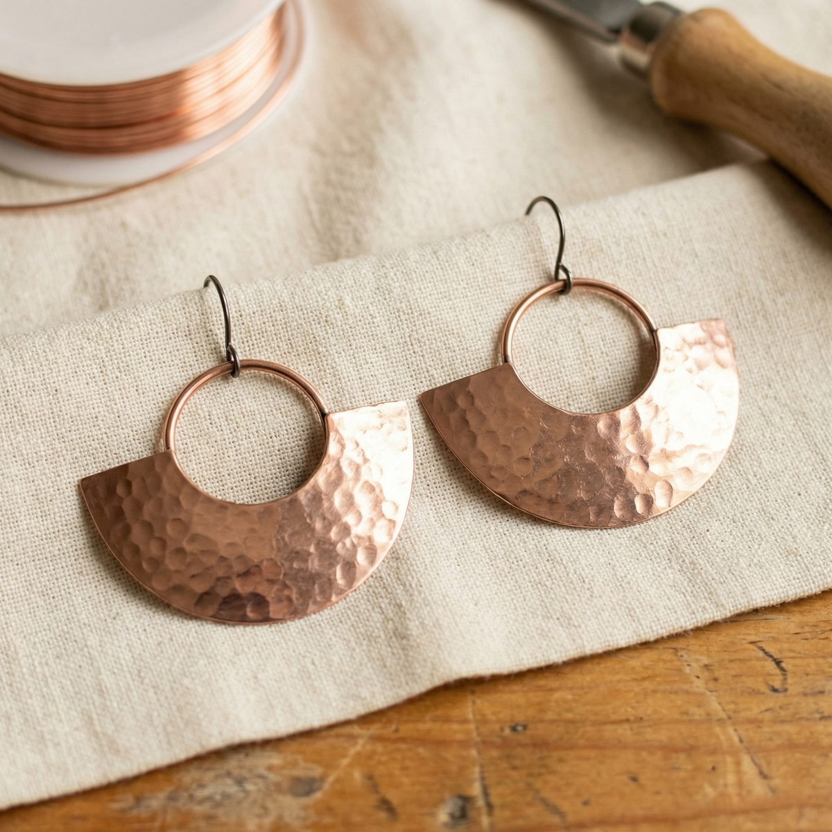 Hester's Sol Copper Earrings