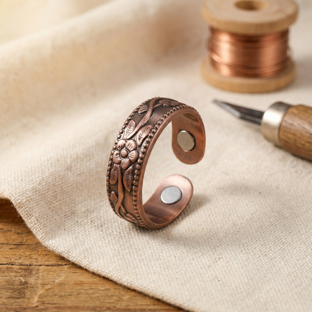 Hester's Petal Copper Ring