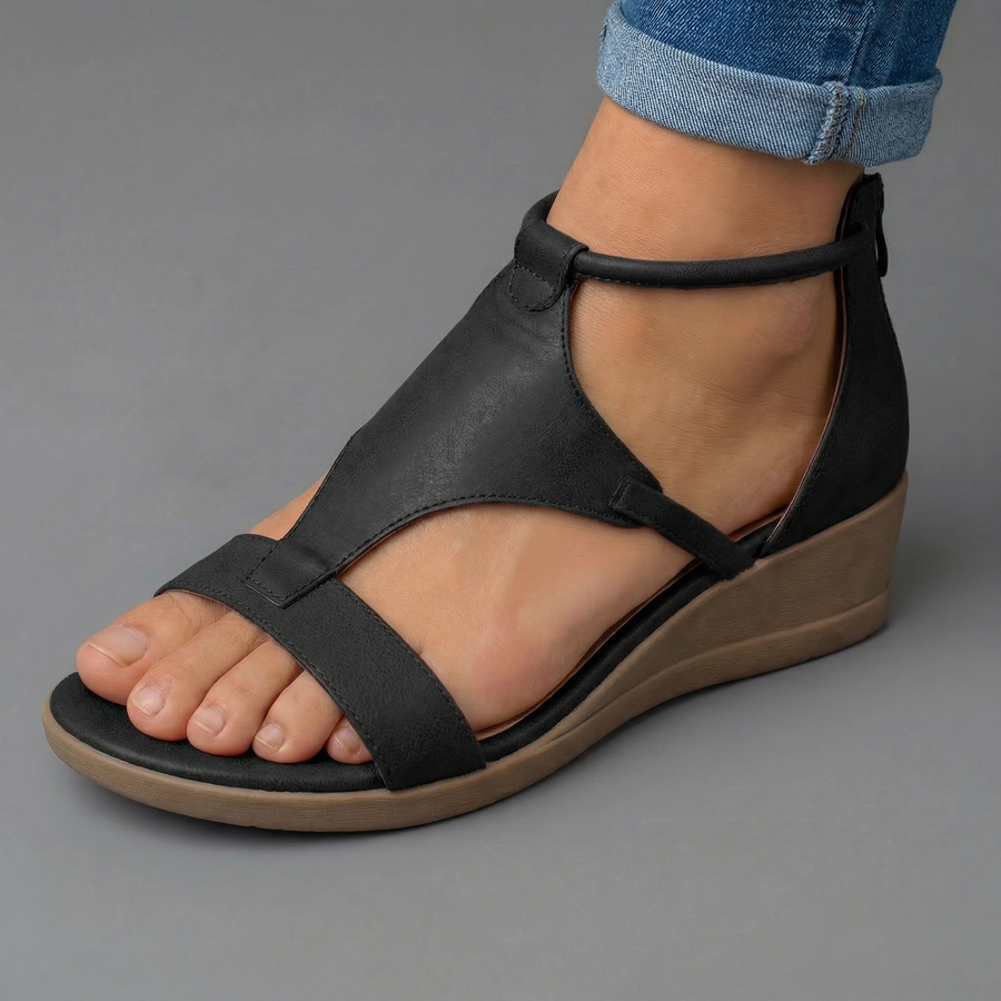 Adriana | Crossover Wedge Sandals