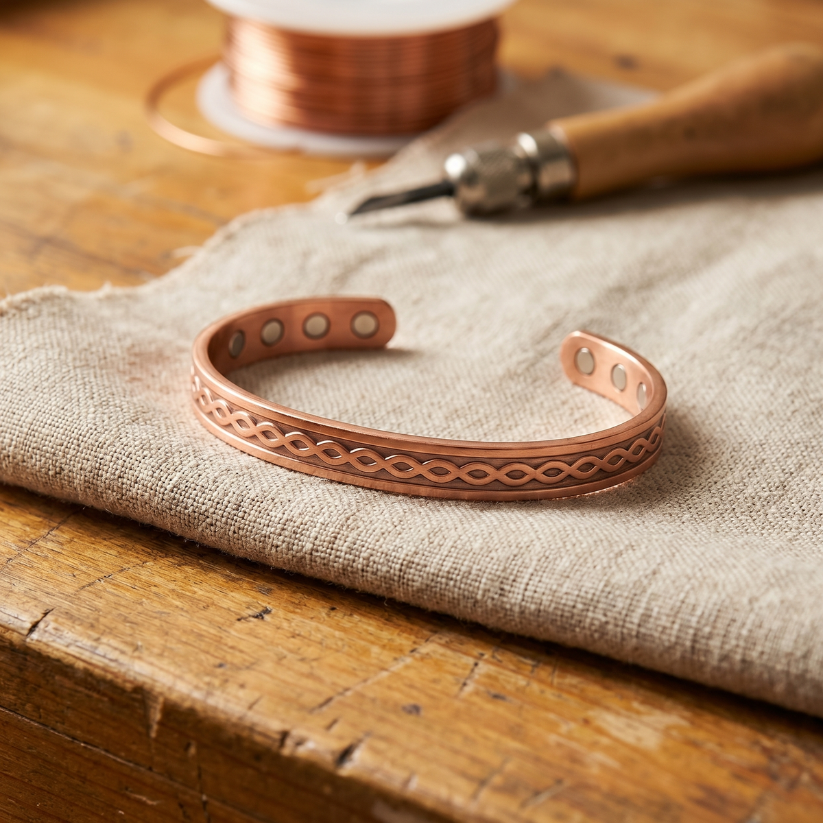 Hester's Current Copper Bracelet