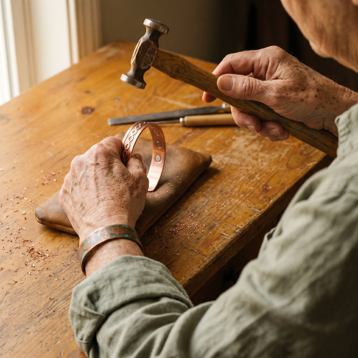 Hester's Current Copper Bracelet