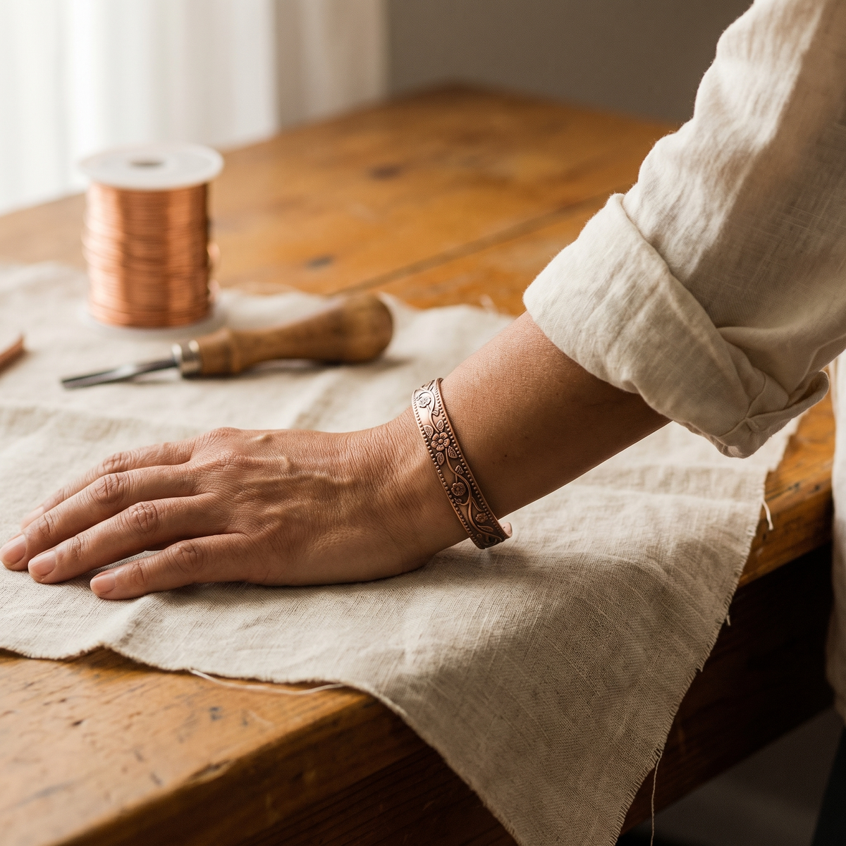 Hester's Knell Copper Bracelet