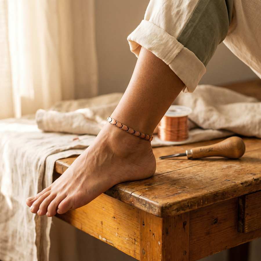 Hester's Shore Copper Anklet