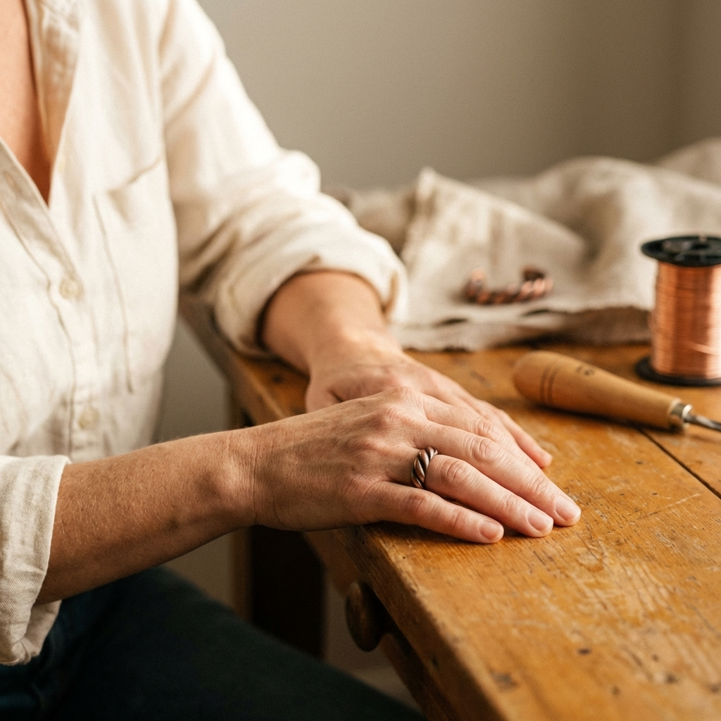 Hester's Tine Copper Ring