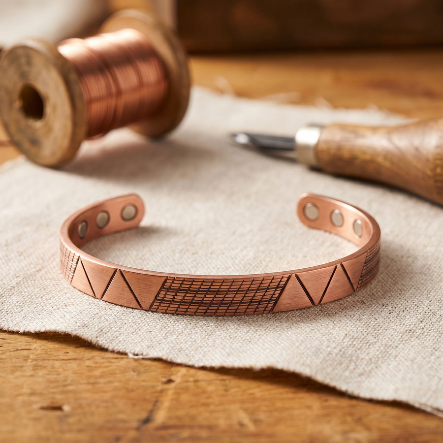 Hester's Crest Copper Bracelet
