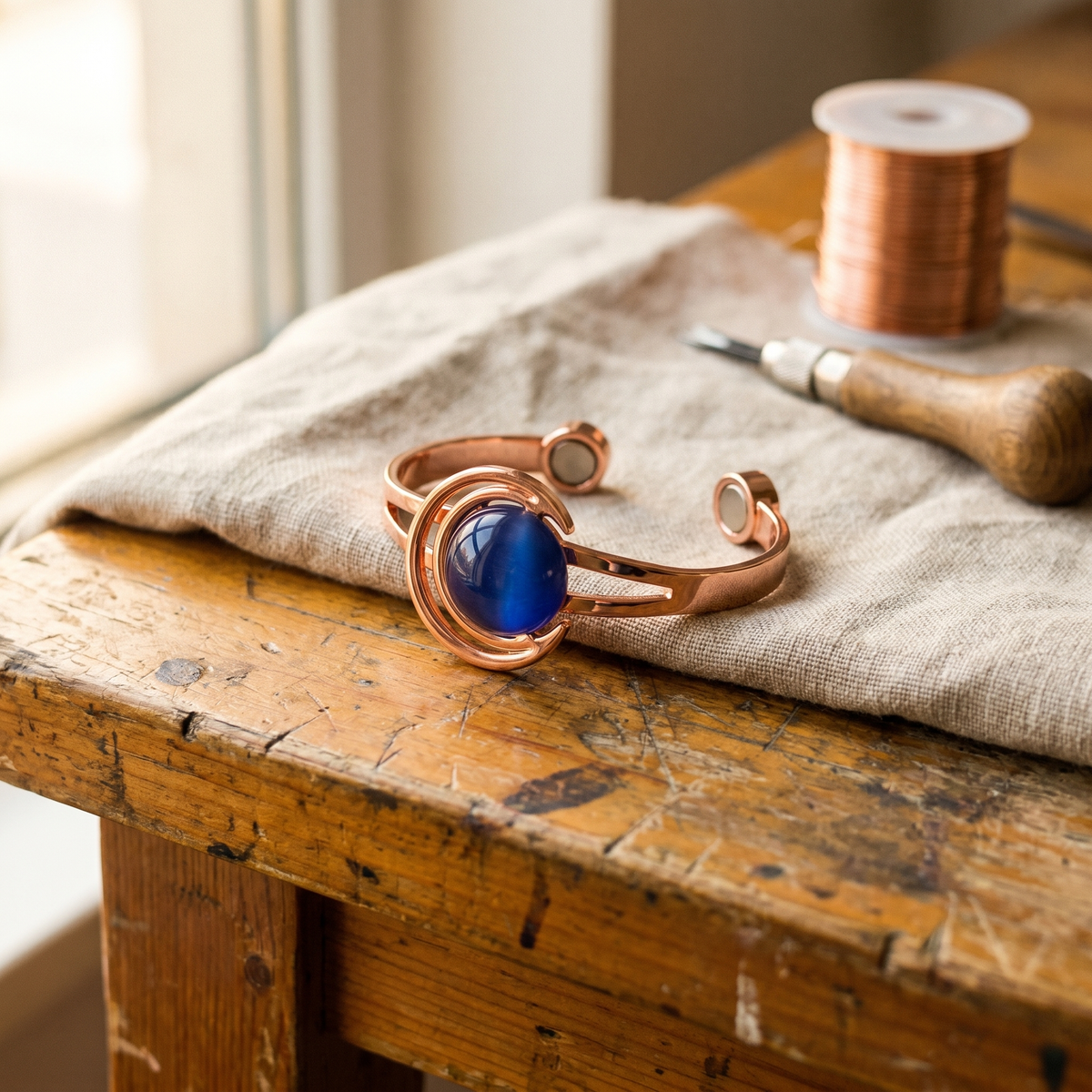 Hester's Sphere Copper Bracelet