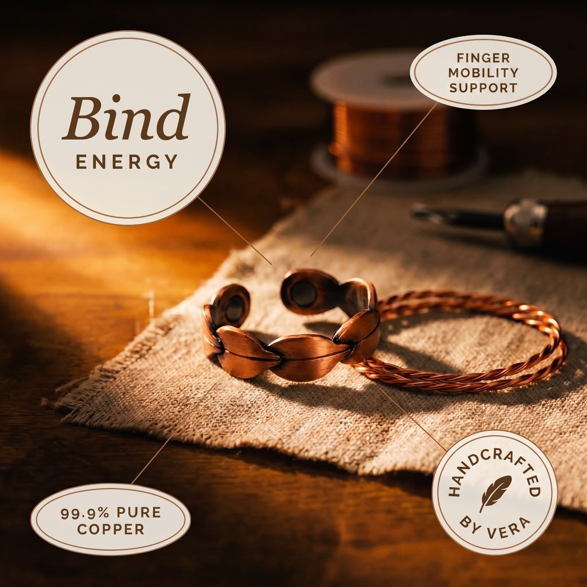 Hester's Bind Copper Ring
