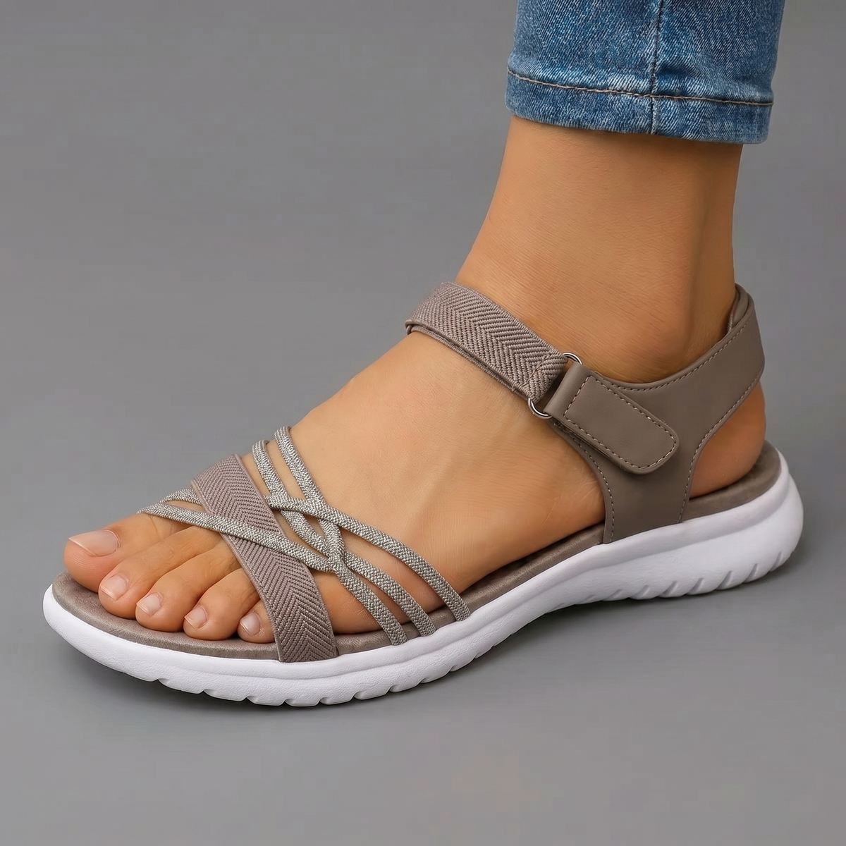 Luisa | Crossover Strap Comfort Sandals