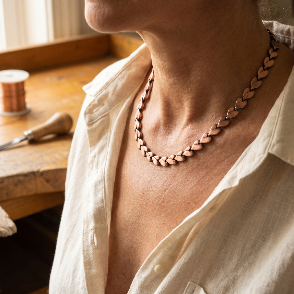 Hester's Briar Copper Necklace