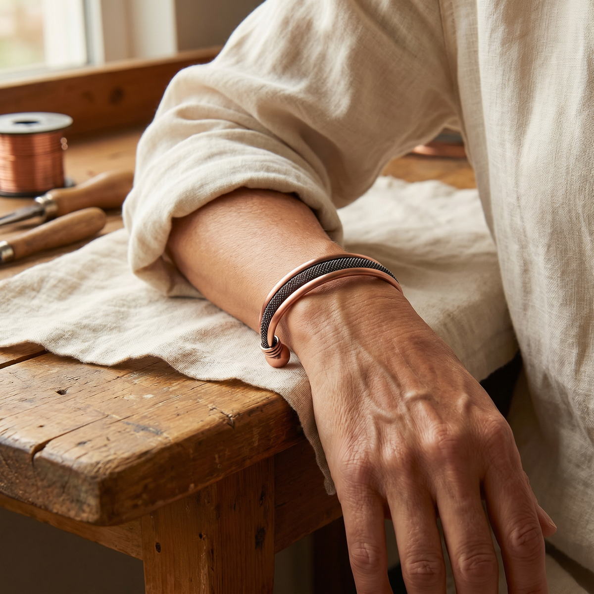 Hester's Cairn Copper Bracelet