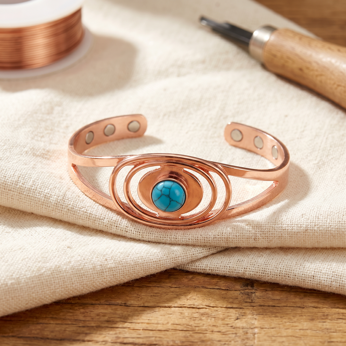 Hester's Sedge Copper Bracelet