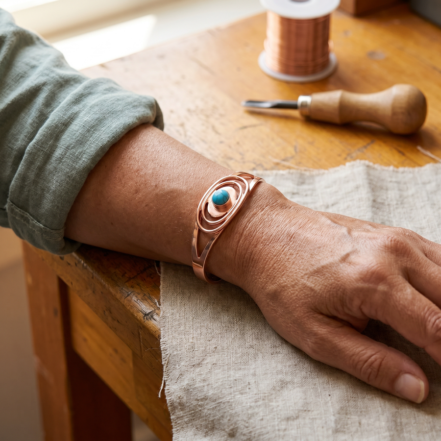 Hester's Sedge Copper Bracelet