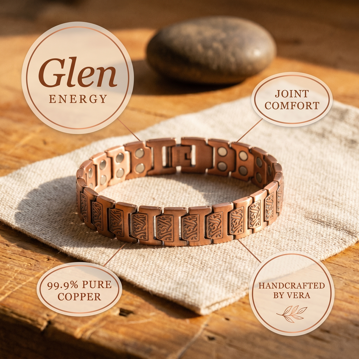 Hester's Glen Men's Copper Bracelet