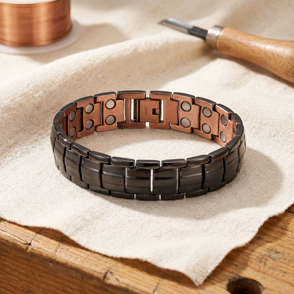Hester's Ochre Men's Copper Bracelet