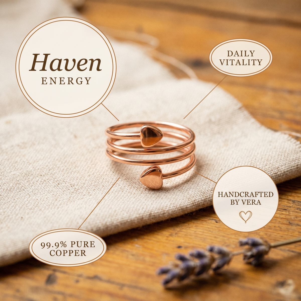 Hester's Haven Copper Ring