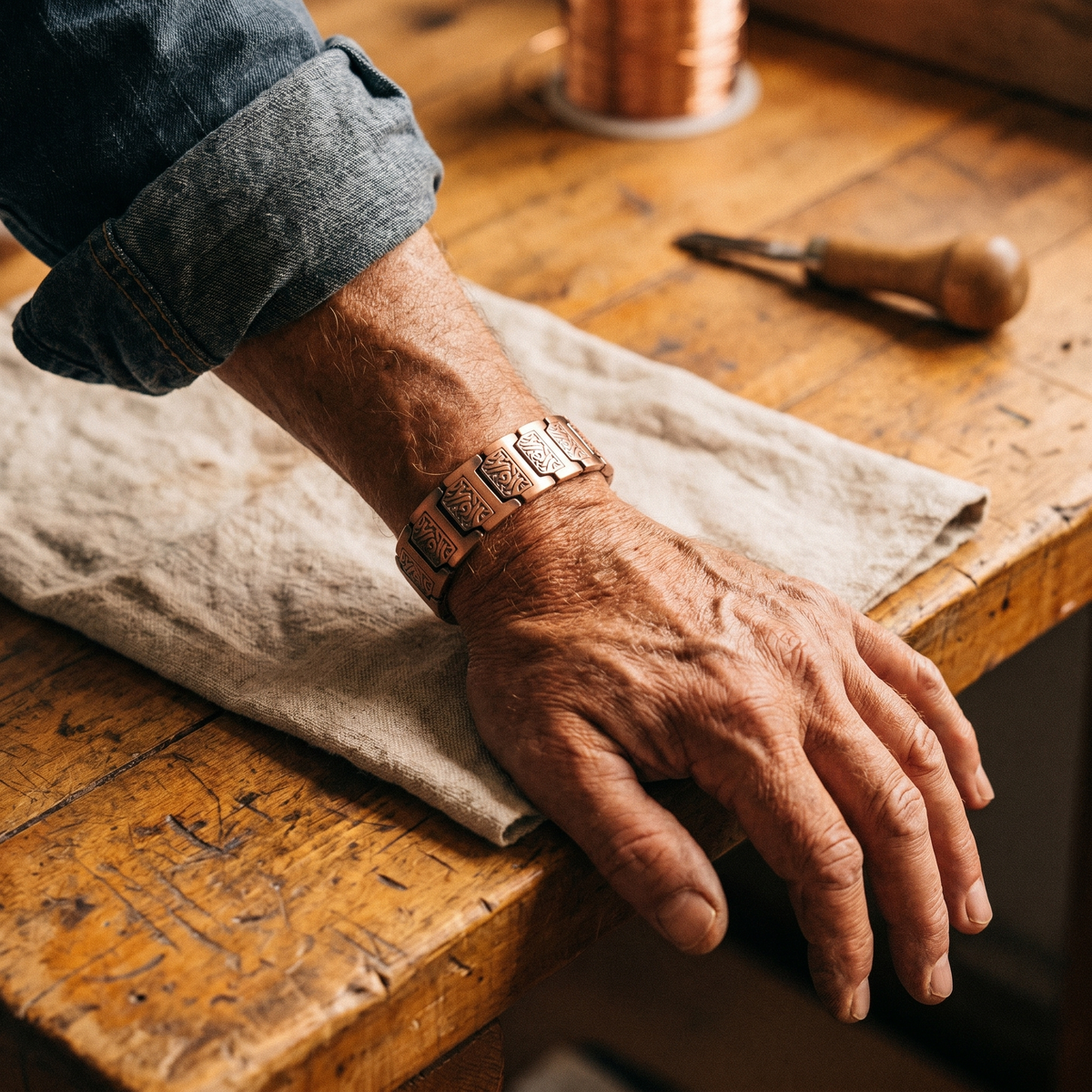 Hester's Glen Men's Copper Bracelet
