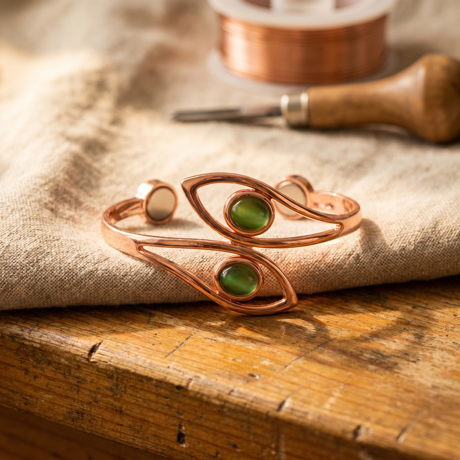 Hester's Opal Copper Bracelet