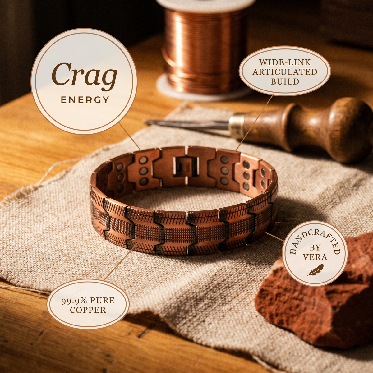 Hester's Crag Copper Bracelet