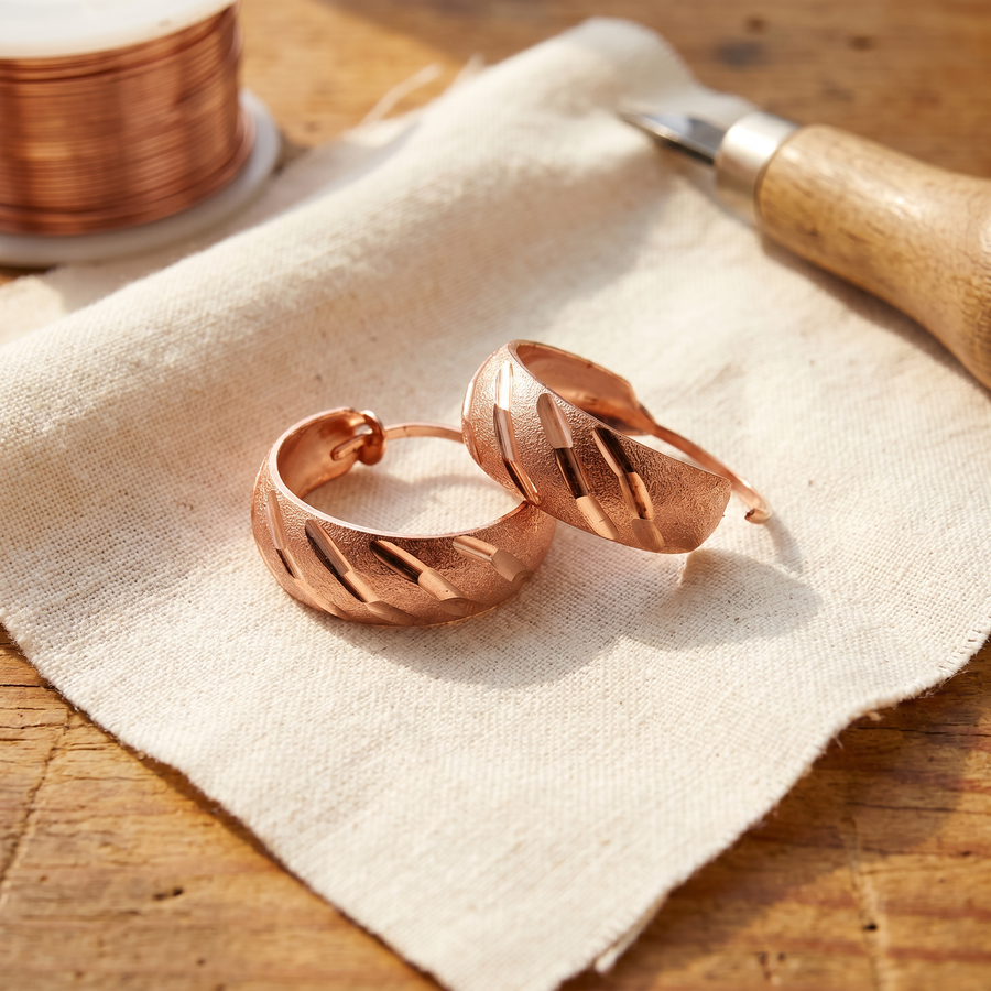 Hester's Vale Copper Earrings