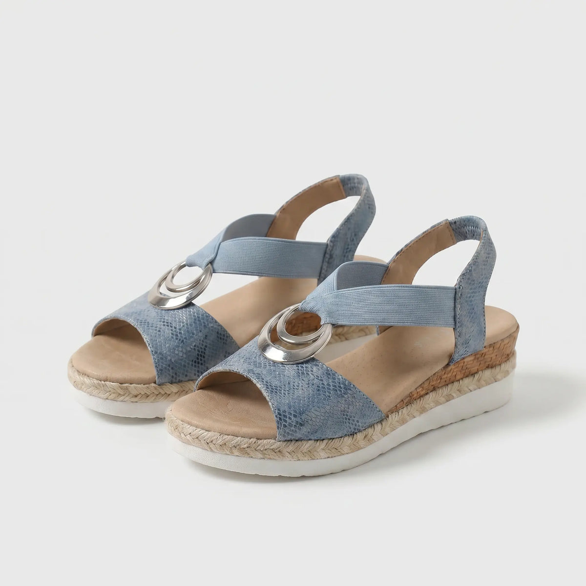 Serena | Cork Wedge Espadrille Sandals
